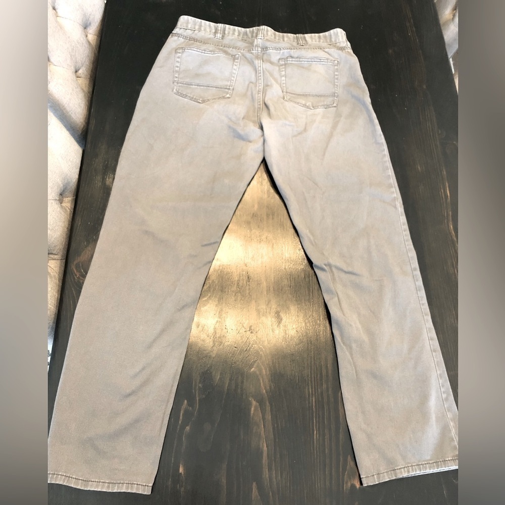 Men’s Iron Co Grey Five Pocket Casual Chino Pants waist 34 Business Casual